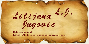 Lilijana Jugović vizit kartica
